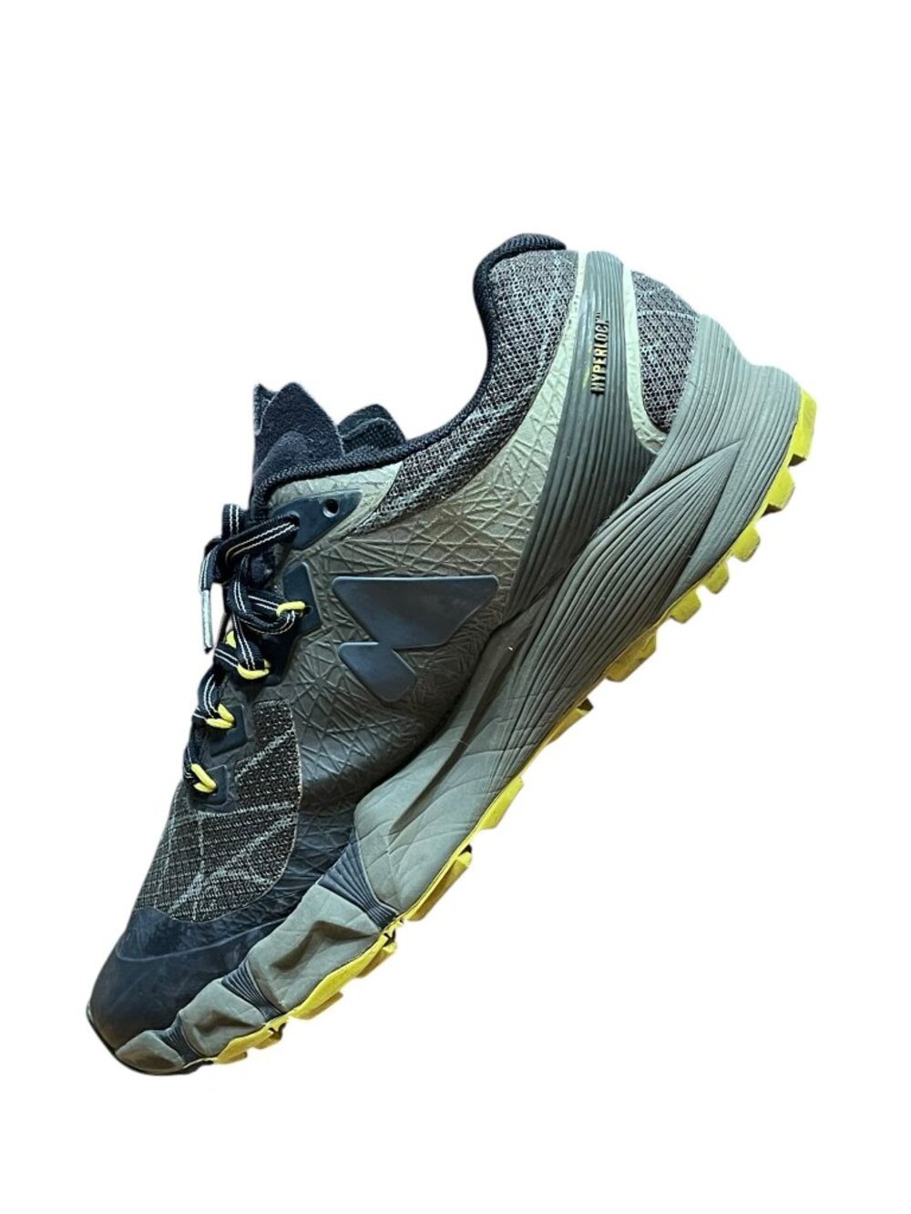 Merrell Agility Peak Flexconnect Trail Running Shoes Black & Yellow Mens Size 8 - Picture 9 of 11